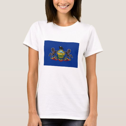 T-shirt Drapeau de l'État de Pennsylvanie (Devant)