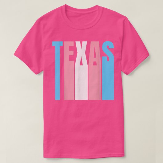 T-shirt Drapeau de l'état de Teas Trans Pride Transgenre (Design devant)
