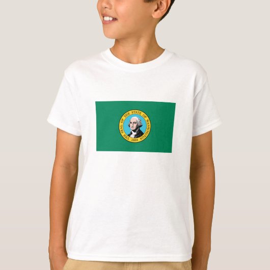 T-shirt Drapeau de l'État de Washington (Devant)