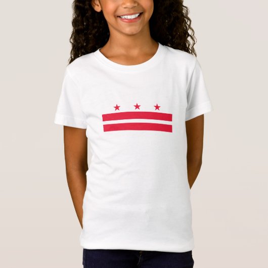 T-Shirt Drapeau de l'État de Washington DC (Devant)