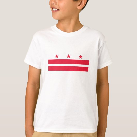 T-shirt Drapeau de l'État de Washington DC (Devant)