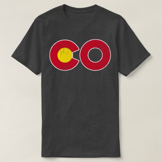 T-shirt Drapeau de l'État du Colorado (Design devant)