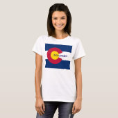 T-shirt Drapeau de l'État du Colorado (Devant entier)