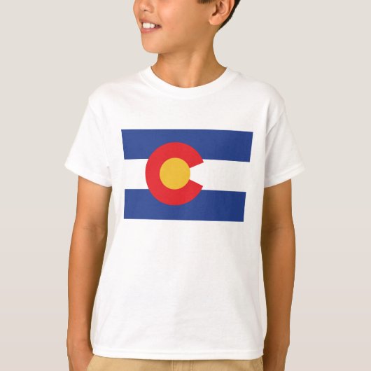 T-shirt Drapeau de l'État du Colorado (Devant)