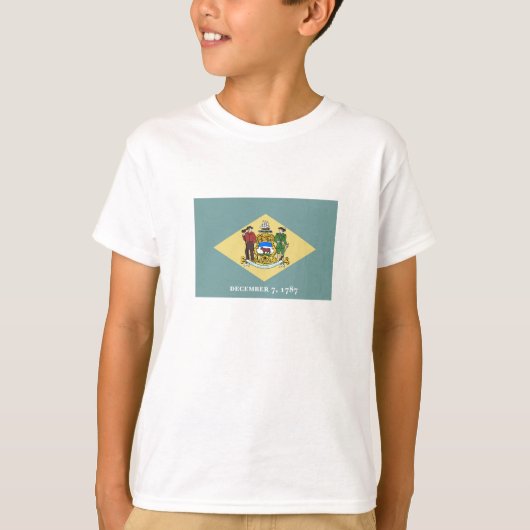 T-shirt Drapeau de l'État du Delaware (Devant)