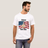 T-shirt Drapeau de l'état du Kansas (Devant entier)