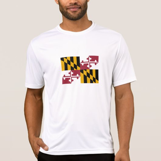 T-shirt Drapeau de l'État du Maryland (Devant)