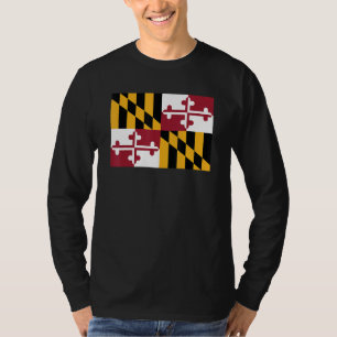T-shirt Drapeau de l'État du Maryland Souvenir de l'État d