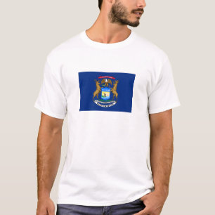 T-shirt Drapeau de l'État du Michigan