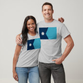 T-shirt Drapeau de l'État du Minnesota (Unisexe)