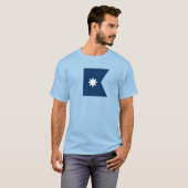 T-shirt Drapeau de l'État du Minnesota (Devant entier)