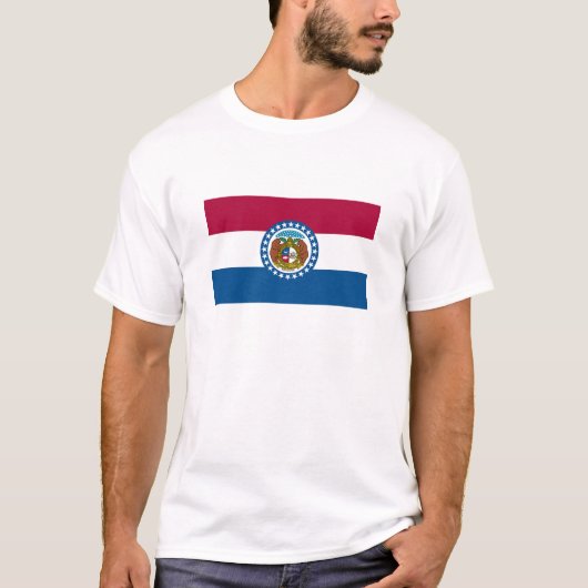 T-shirt Drapeau de l'État du Missouri (Devant)
