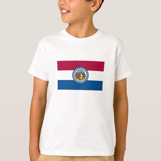 T-shirt Drapeau de l'État du Missouri (Devant)