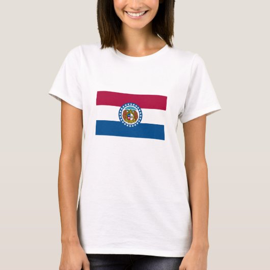 T-shirt Drapeau de l'État du Missouri (Devant)