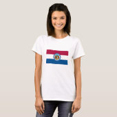 T-shirt Drapeau de l'État du Missouri (Devant entier)