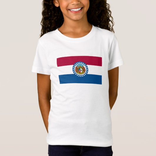 T-Shirt Drapeau de l'État du Missouri (Devant)