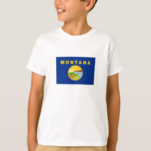 T-shirt Drapeau de l'État du Montana