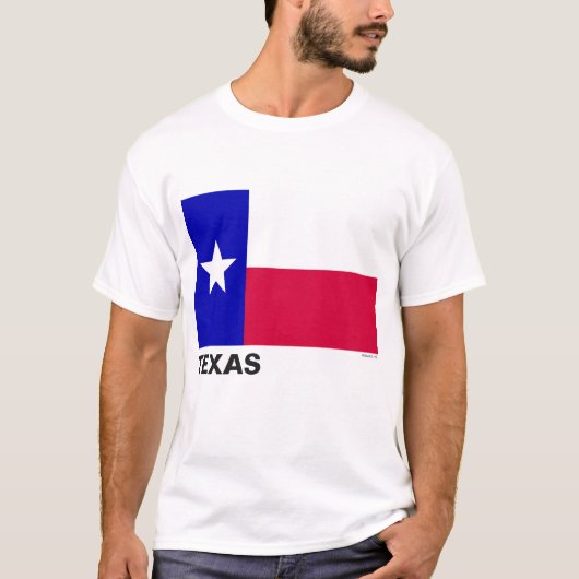 T-shirt Drapeau de l'état du Texas (Devant)