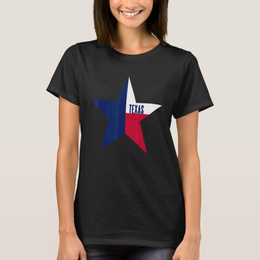 T-shirt Drapeau De L'État Du Texas (Devant)