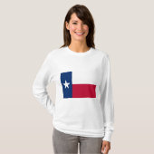 T-shirt Drapeau de l'État du Texas (Texas) (Devant entier)