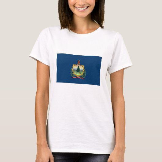T-shirt Drapeau de l'État du Vermont (Devant)