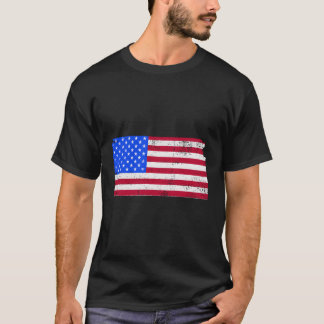 T-shirt Drapeau De L'État Patriotique Du Kansas Usa Pour