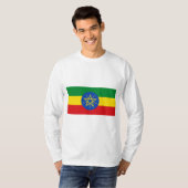 T-shirt Drapeau de l'Éthiopie (Devant entier)