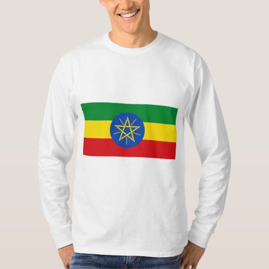 T-shirt Drapeau de l'Éthiopie (Devant)