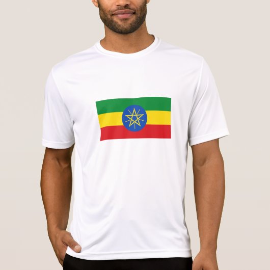T-shirt Drapeau de l'Éthiopie (Devant)