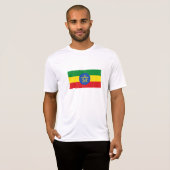T-shirt Drapeau de l'Éthiopie (Devant entier)