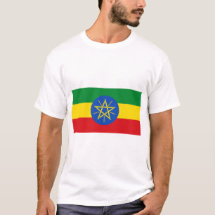T-shirt Drapeau de l'Éthiopie