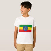 T-shirt Drapeau de l'Éthiopie (Devant entier)