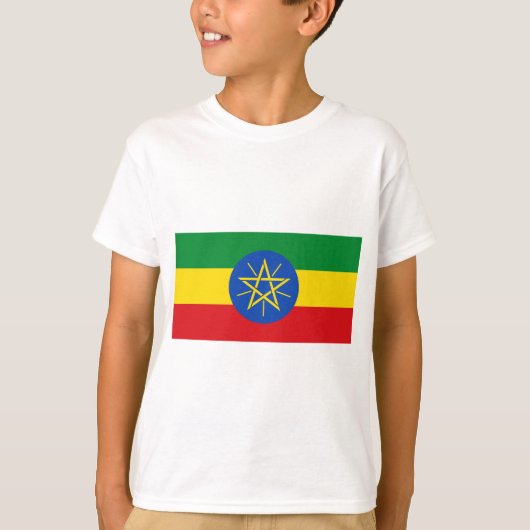T-shirt Drapeau de l'Éthiopie (Devant)