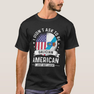 T-shirt Drapeau de l'Humour du Patriot américain galicien