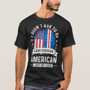 T-shirt Drapeau de l'Humour du patriote américain Cabo Ver