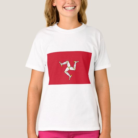T-shirt Drapeau de l'île de Man (Devant)
