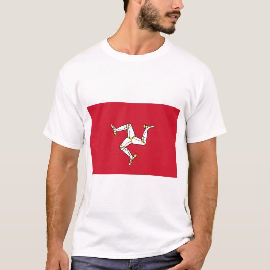 T-shirt Drapeau de l'île de Man (Devant)