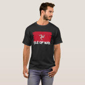 T-shirt Drapeau de l'île de Man cool (Devant entier)