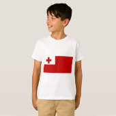 T-shirt Drapeau de l'île des Tonga (Devant entier)