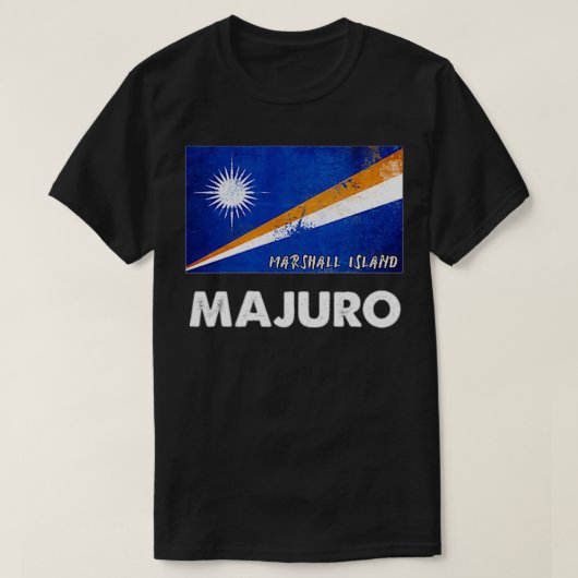 T-shirt Drapeau de l'île Marshall Majuro (Design devant)