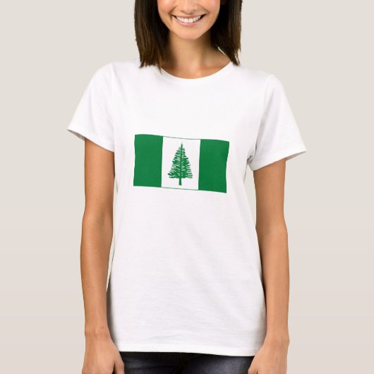 T-shirt Drapeau de l'île Norfolk (Devant)