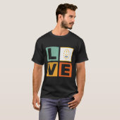 T-shirt Drapeau de l'île Rhode Love Rhode Island (Devant entier)