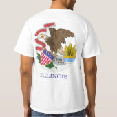 T-shirt Drapeau de l'Illinois (Dos)