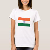 T-shirt Drapeau de l'Inde (Devant)