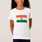 T-Shirt Drapeau de l'Inde (Devant)