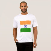 T-shirt Drapeau de l'Inde (Devant entier)