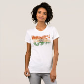 T-shirt Drapeau de l'Inde (Devant entier)