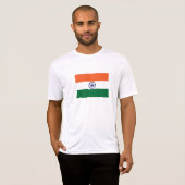 T-shirt Drapeau de l'Inde (Devant entier)