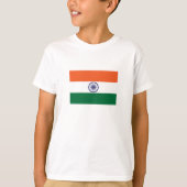 T-shirt Drapeau de l'Inde (Devant)