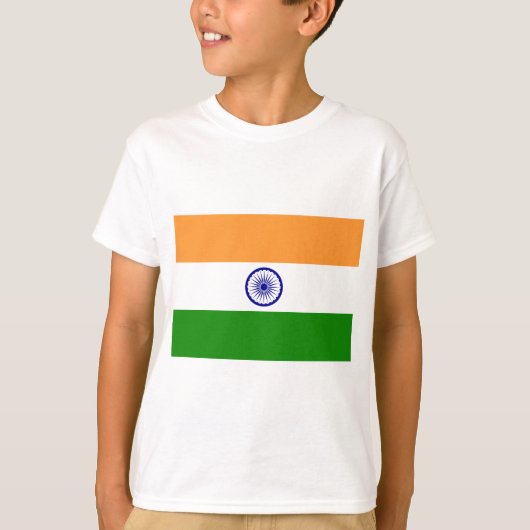 T-shirt Drapeau de l'Inde - तिरंगा - भारतकाध्वज (Devant)